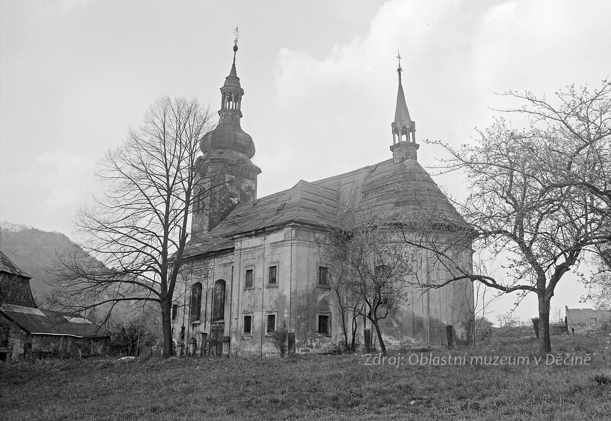 Kerhartice, kostel sv. Máří Magdalény