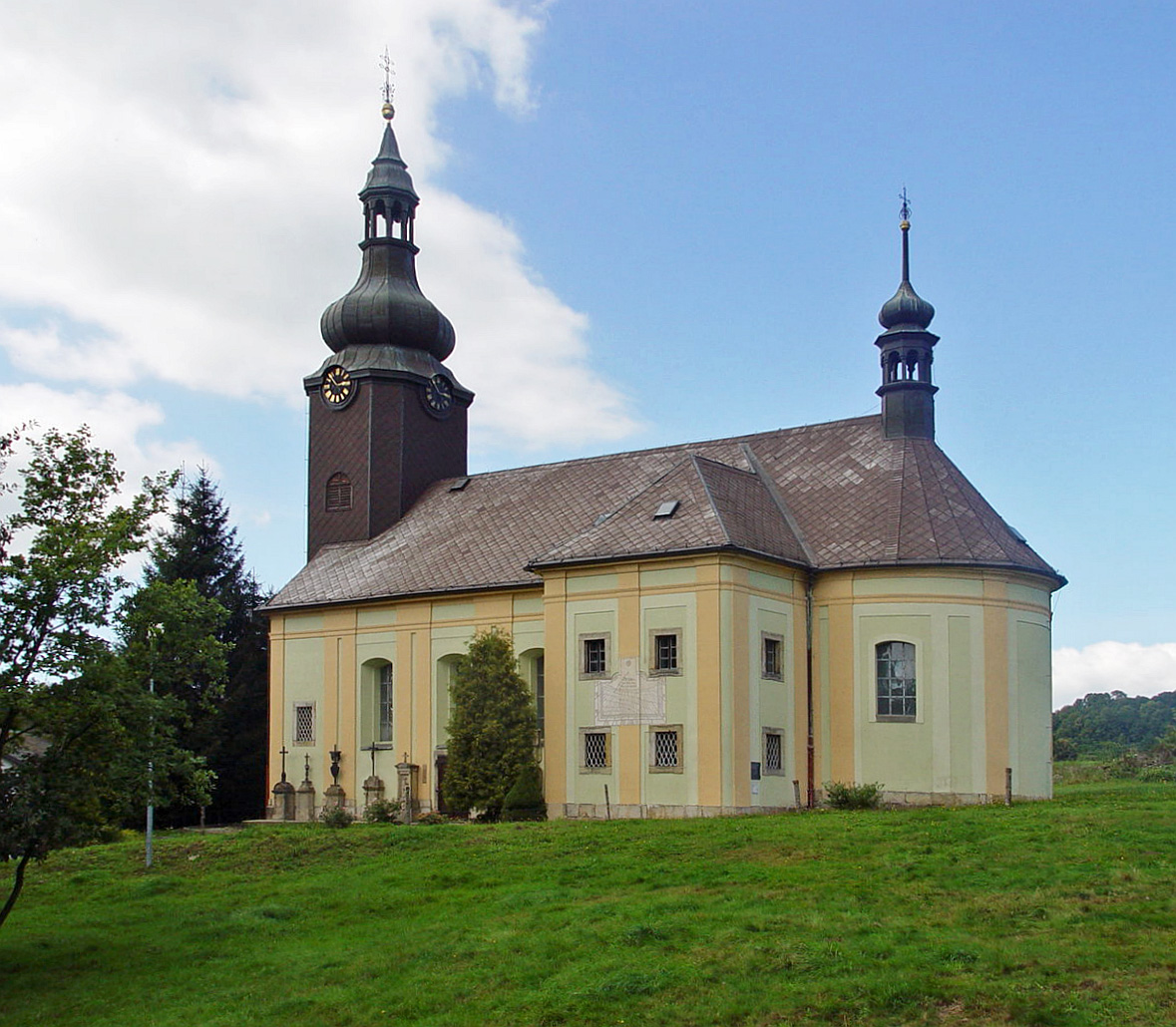 Kerhartice, kostel sv. Máří Magdalény